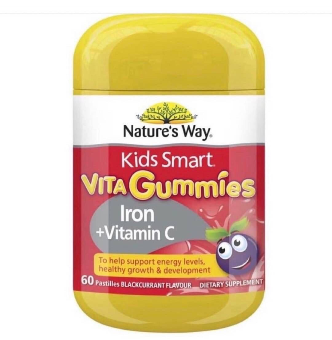 วิตามินเด็ก gummie  iron+ vitamin C จาก ออสเตรเลีย