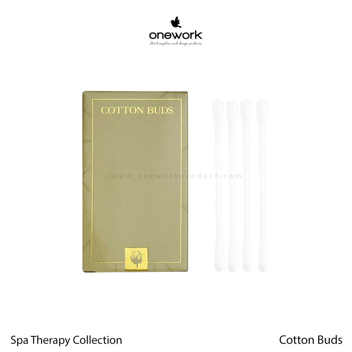 (100 pcs.) วันเวิร์ค คอตตอนบัต สปาเธอราปี คอลเลคชั่น Onework Shower Cap Spa Therapy Collection