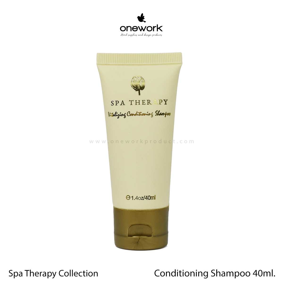 (100pcs.) วันเวิร์ค แชมพูผสมครีมนวด 40มล. สปา เธอราปี Onework Conditioning Shampoo 40ml. Spa Therapy