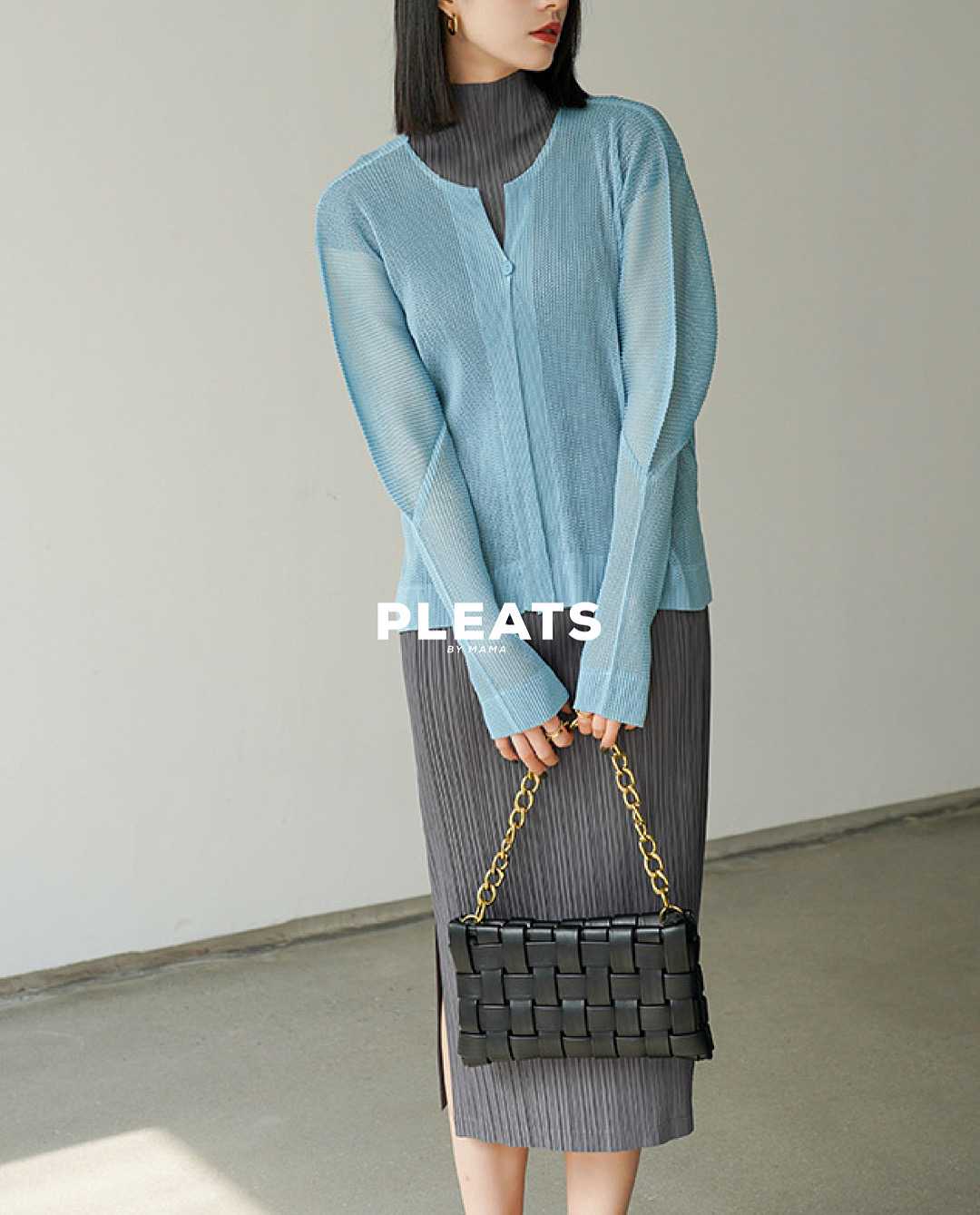 PLEATS CARDIGAN CD006
