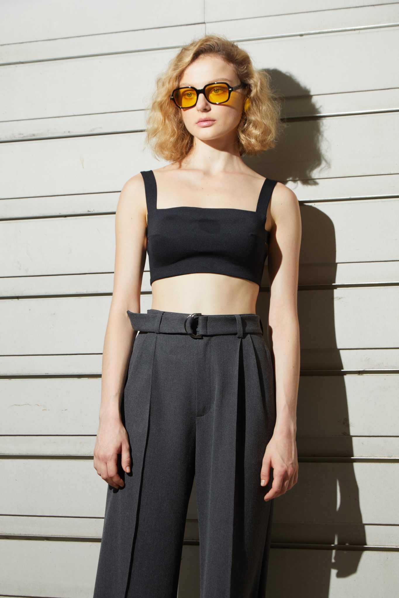 The SRT  X6 Signature Crop Top Bra - Black (TBL63)