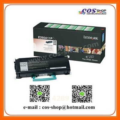 LEXMARK E260A11P / E260 / E360 / E460 / E462 ตลับหมึกพิมพ์ ของแท้ และ เทียบเท่า