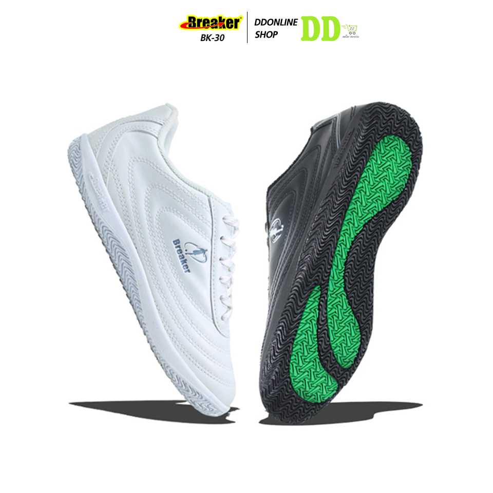 BREAKER รุ่น BK-30 ผ้าใบหนังนักเรียนผู้เชือก กีฬาฟุตซอล ใส่สบายแท้100%