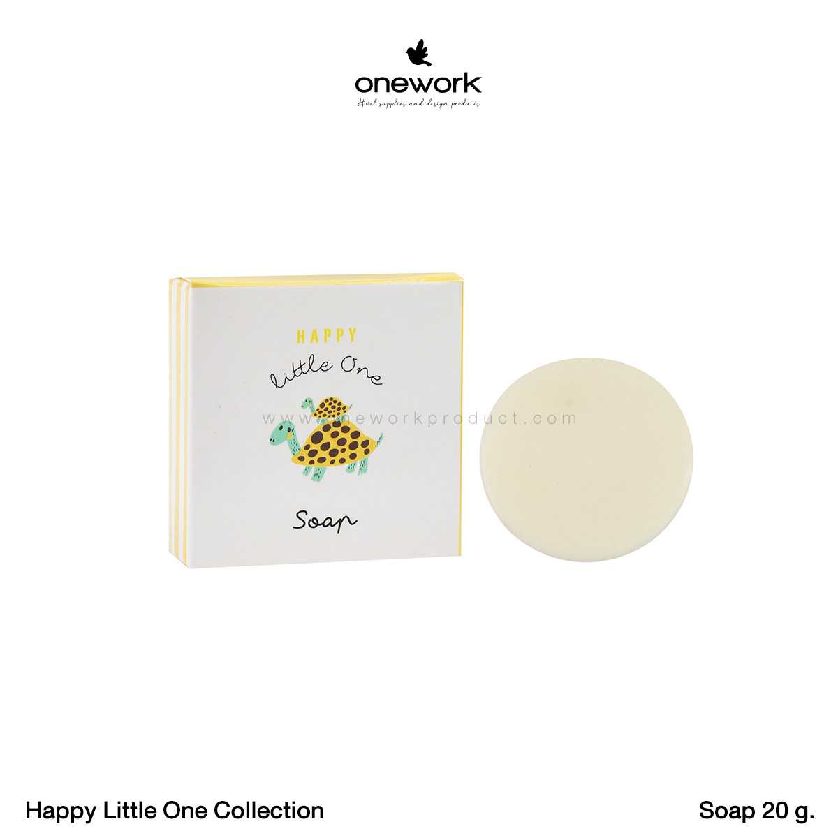 (100pcs.) วันเวิร์ค สบู่ก้อน แฮปปี้ ลิตเติ้ลวัน Onework Soap 20 g. Happy Little One Collection