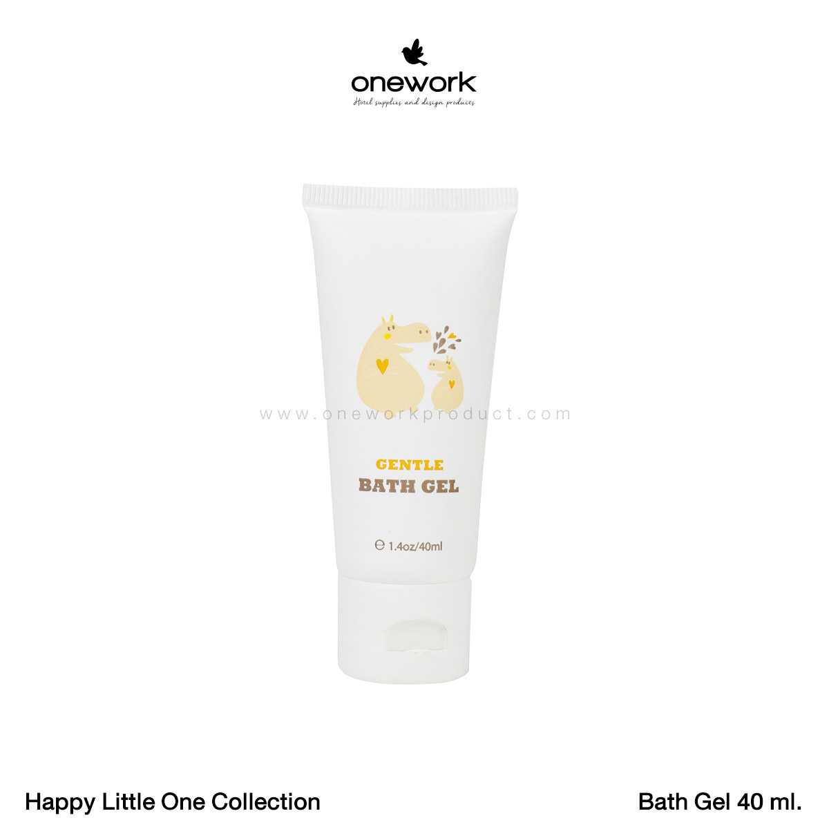 (100pcs.) วันเวิร์ค บาธเจล40มล. แฮปปี้ลิตเติ้ลวัน Onework Bath Gel 40ml. Happy Little One Collection