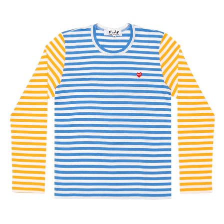 Play Comme Des Garcons -- เสื้อยืด Play Comme ลายขวาง
