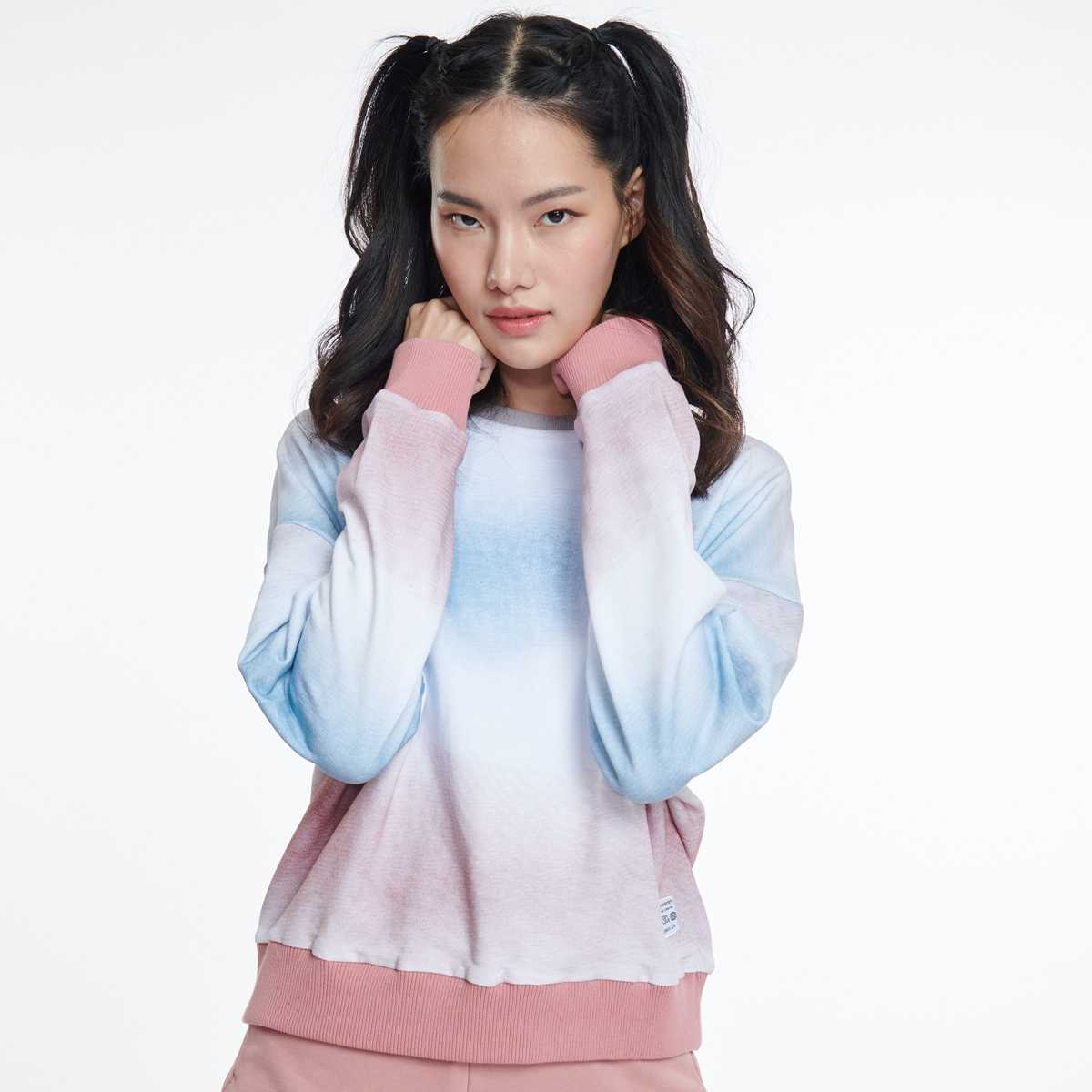 Women's SUMMER OF LOVE Sweather เสื้อสเว็ตเตอร์ผู้หญิง สีม่วงอ่อน-16
