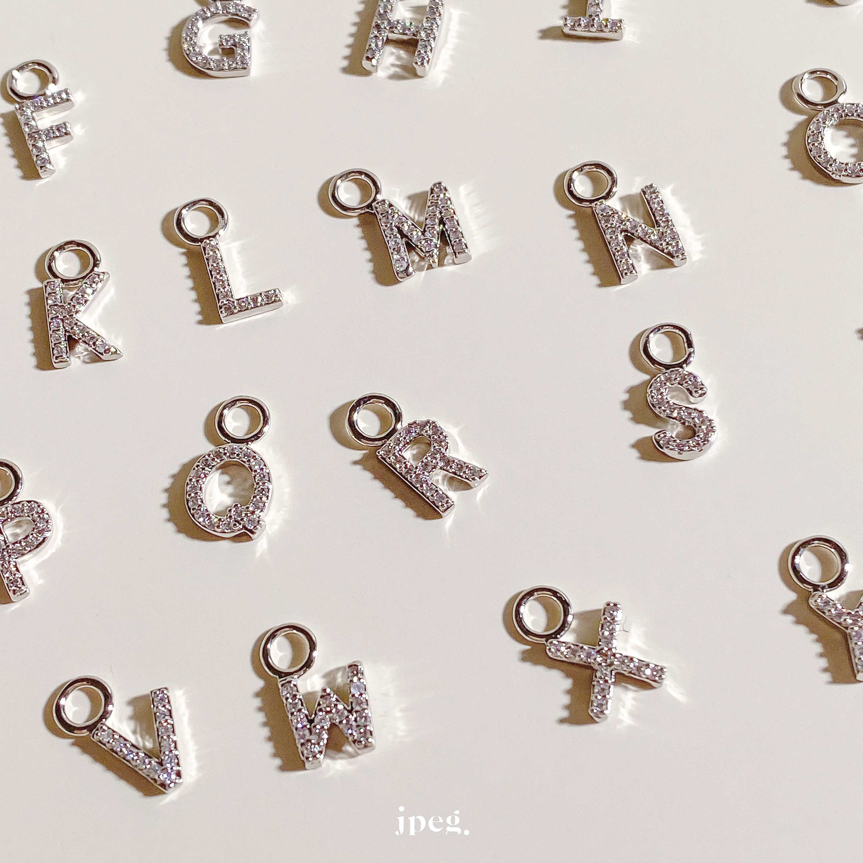 N-Z Silver - Alphabet charm (brass)