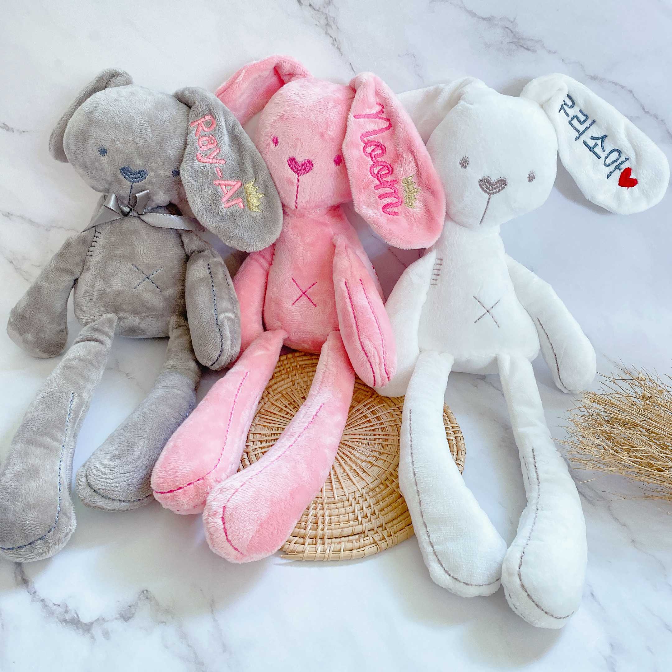 ตุ๊กตากระต่าย Big Rabbit ปักชื่อได้ ขนาด 42 ซม. มี 3 สี