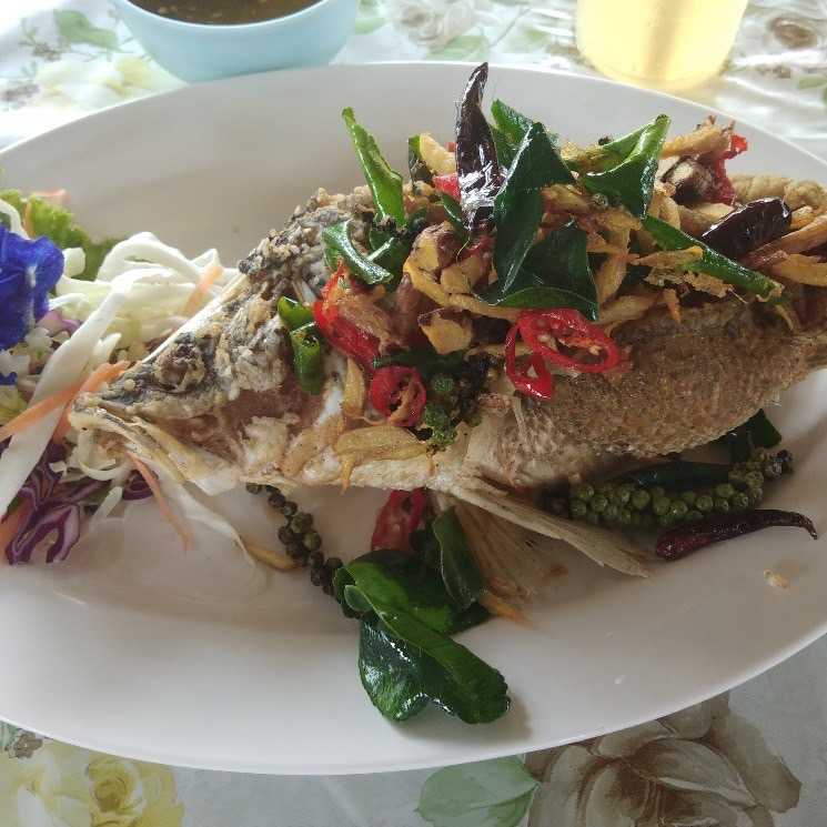 ปลาทอดกระเทียมพริกไทย