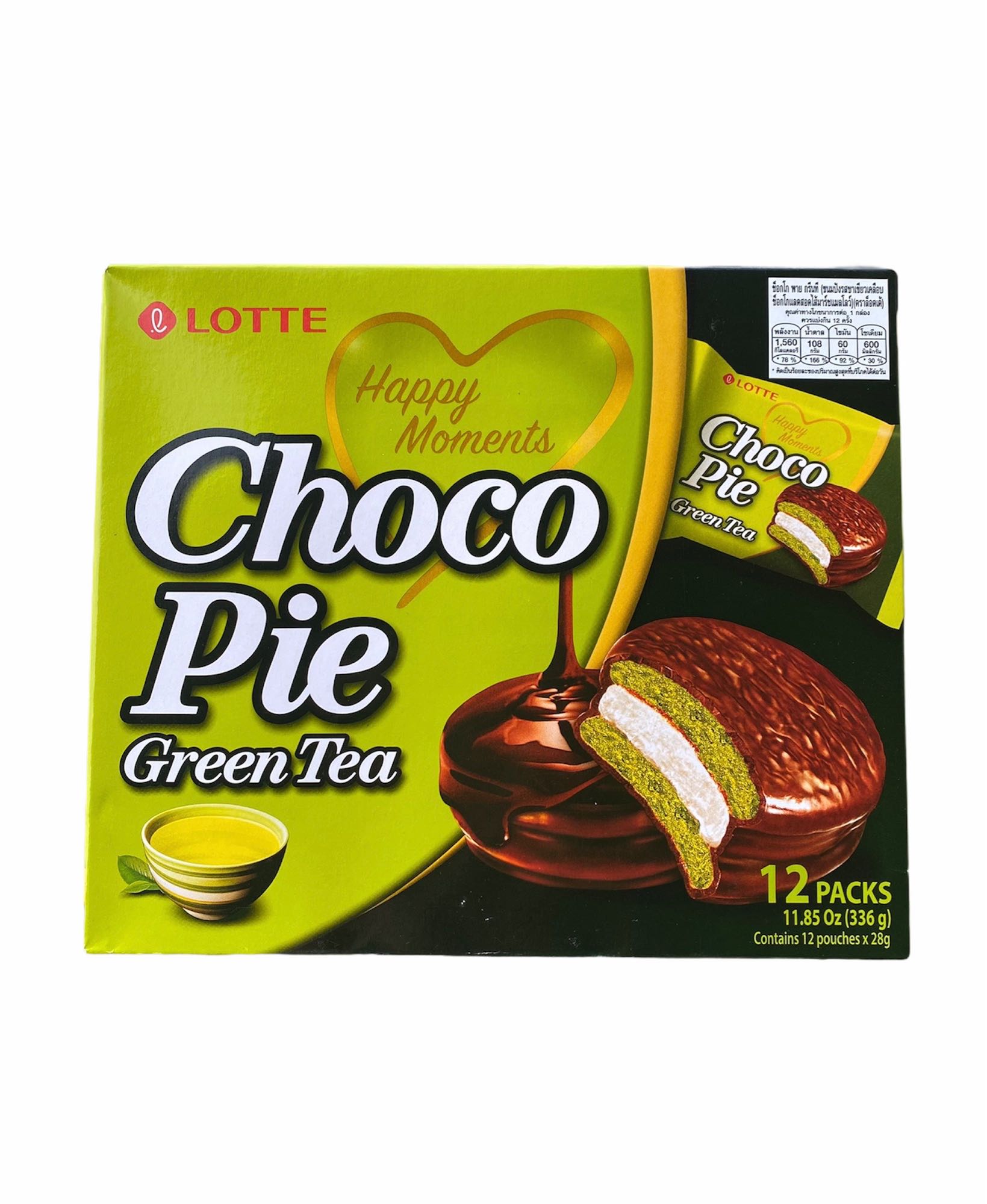 Lotte Choco Pie Green Tea 336g