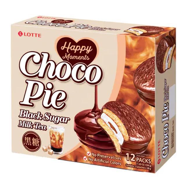 Lotte Choco Pie Black Sugar Milk Tea 336g