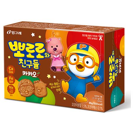 BINGGRAE PORORO CHOCOLATE BISCUIT 65g