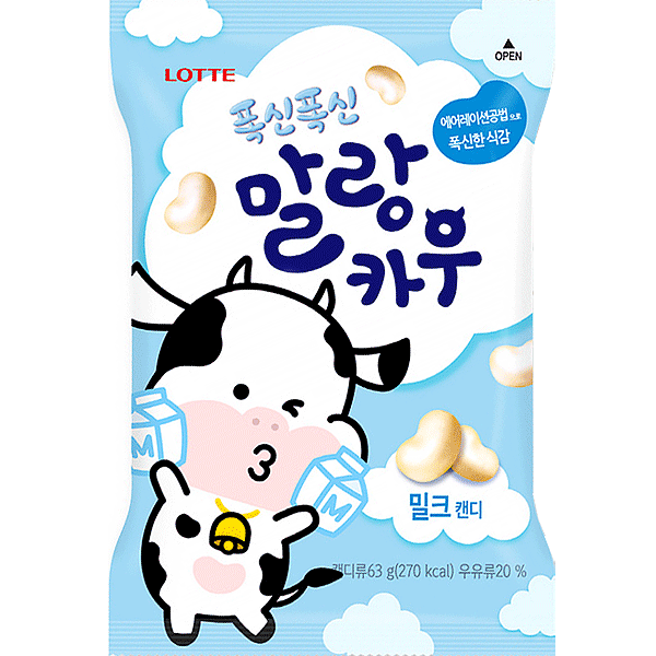 Lotte Chewy Milk Mallangcow 79g
