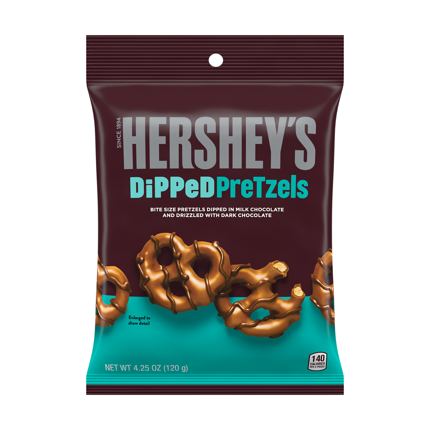 Hershey’s choco dipped pretzels 120g