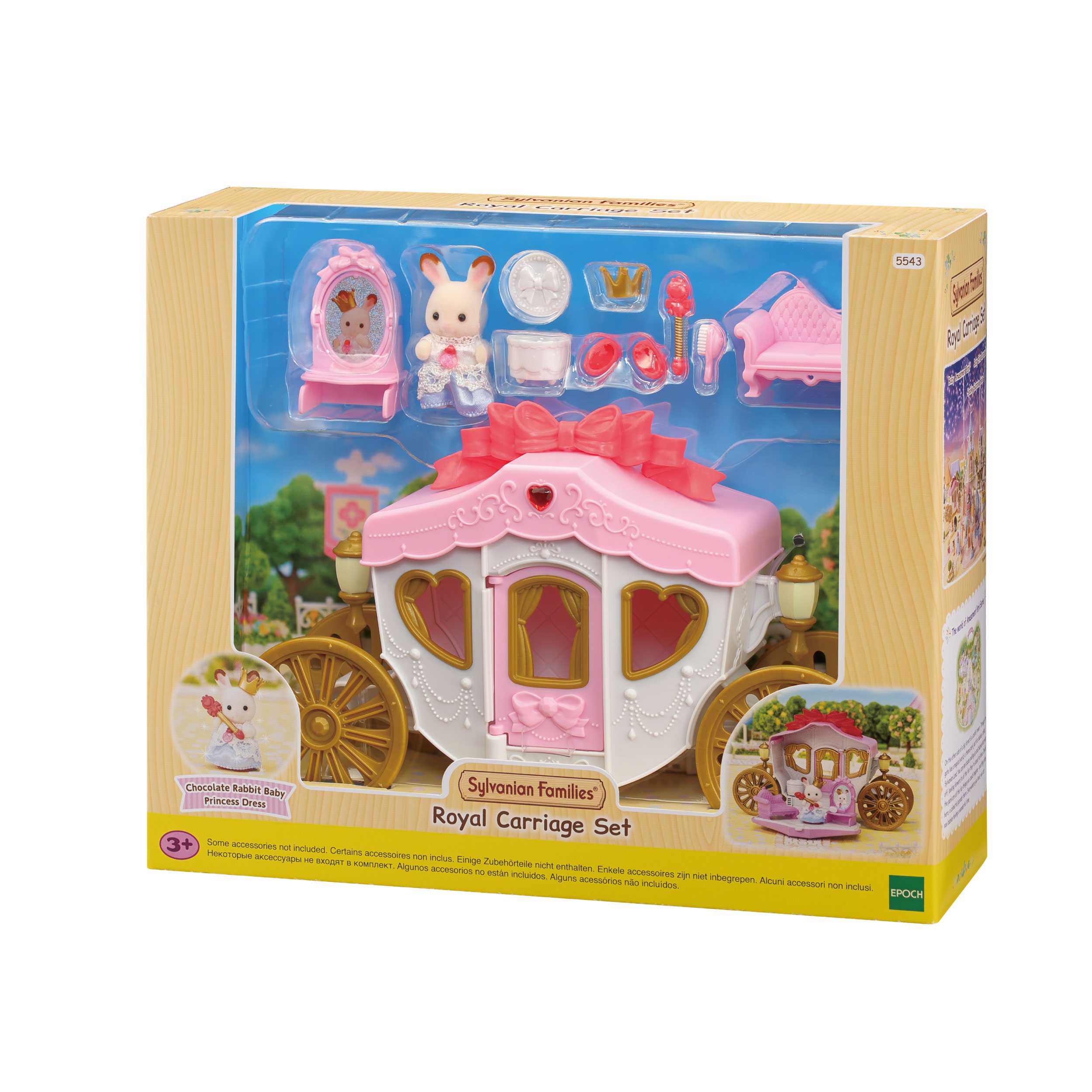 Sylvanian Families Royal Carriage Set / ซิลวาเนียน แฟมิลี่ ชุดเจ้าหญิงและห้องแต่งตัวรูปรถม้า