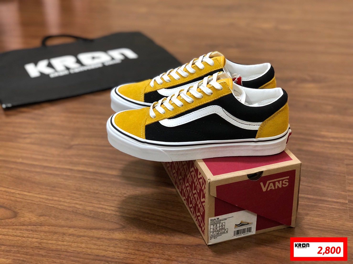 รองเท้าผ้าใบ Vans Old Skool Style36 ( Vintage Suede ) Mngmjt/Blk