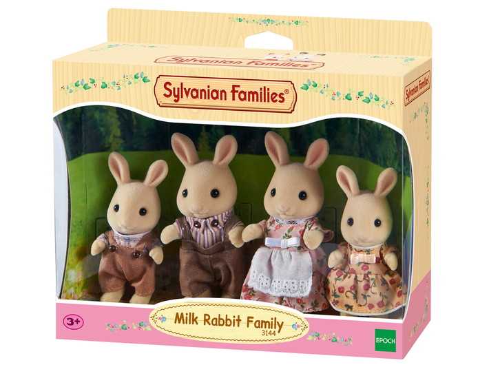 Sylvanian Families Milk Rabbit Family / ซิลวาเนียน แฟมิลี่ ครอบครัวมิลค์แรบบิท
