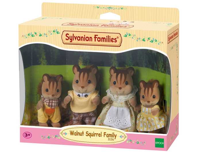Sylvanian Families Walnut Squirrel Family / ซิลวาเนียน แฟมิลี่ ครอบครัวกระรอกวอลนัท