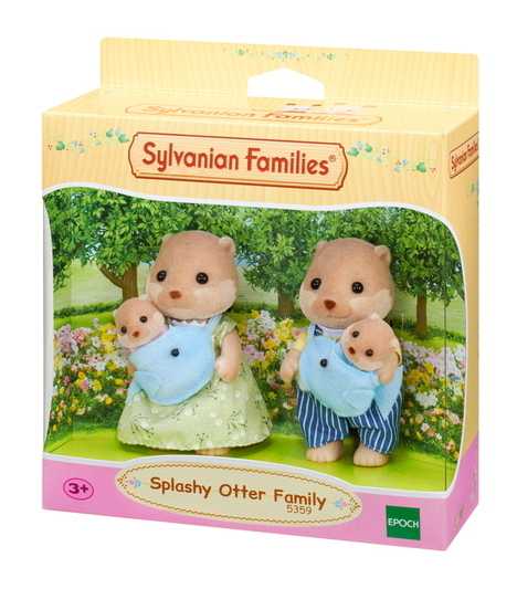 Sylvanian Families Splashy Otter Family / ซิลวาเนียน แฟมิลี่ ครอบครัวนาก