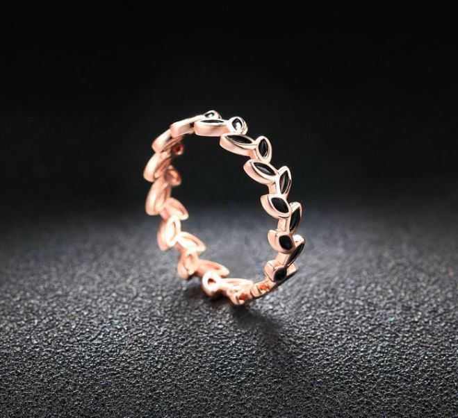 แหวนใบมะกอก 💍🌿 ทอง 18K โรสโกลด์ แหวนใบหลิว Willow วิลโลว์ Rose Gold แหวนแห่งชัยชนะ