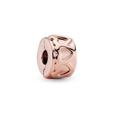 Band of Hearts Clip Rose Charm