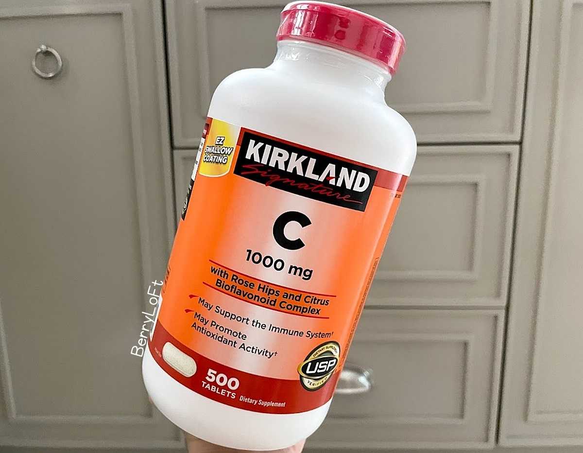 KIRKLAND Signature Vitamin C 1000 mg.  กระปุกใหญ่ 500 เม็ด วิตามินซี ยอดขายอันดับ 1 ของอเมริกา