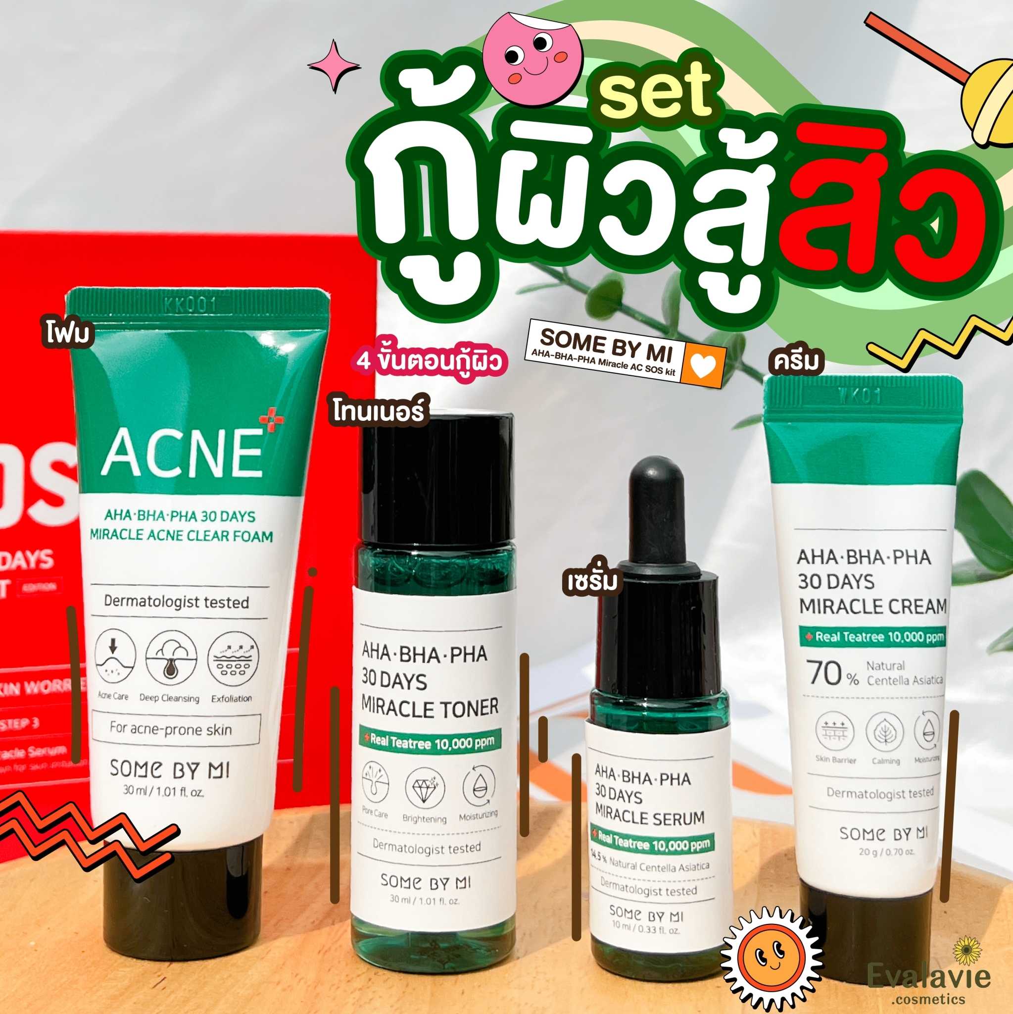 SOME BY MI 	AHA-BHA-PHA Miracle AC SOS kit 4pcs.