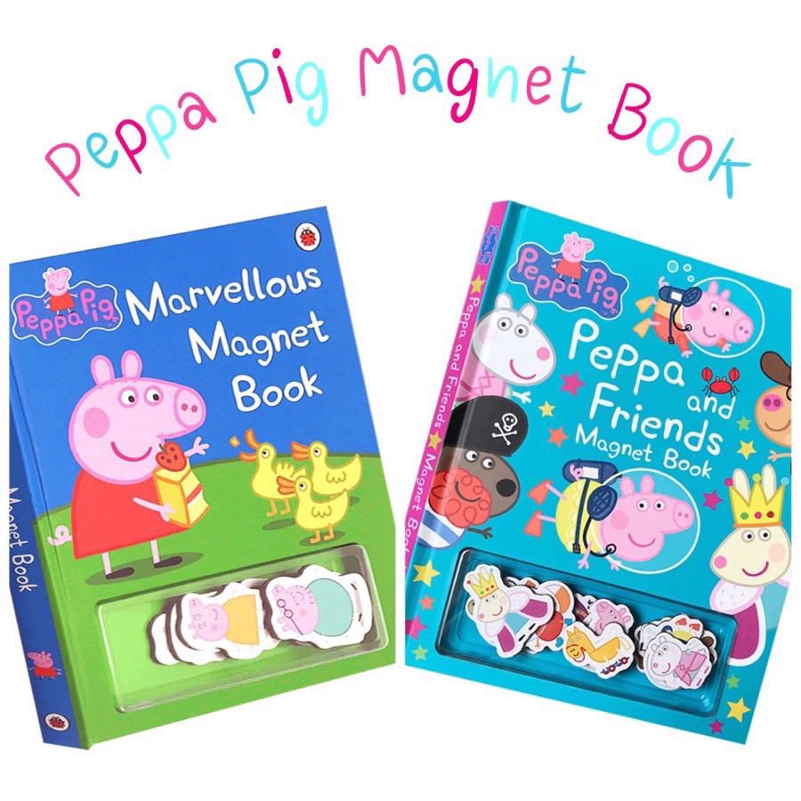 หนังสือบอร์บุ๊คสำหรับเด็ก Peppa and Friend Magnet Book
