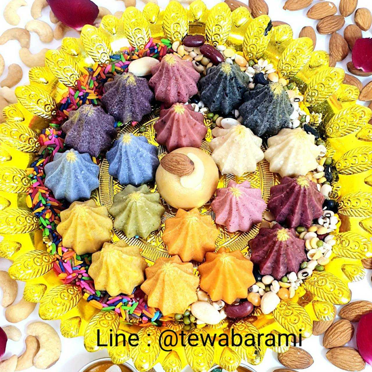ขนมโมทะกะเศรษฐี 3-20 ลูก ขนมไหว้พระพิฆเนศ สูตรธรรมชาติ