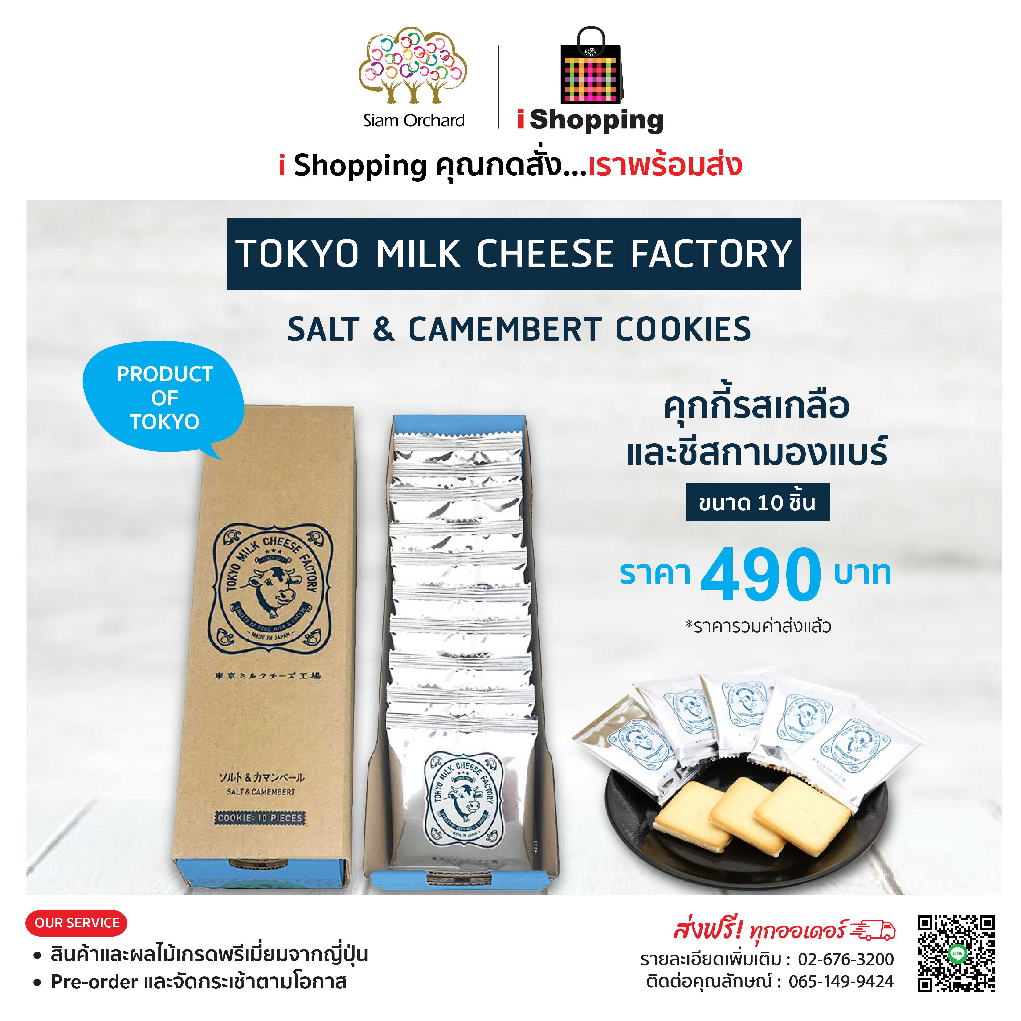 Tokyo Milk Cheese Factory Salt & Camembert Cookies คุกกี้รสเกลือและชีสกามองแบร์