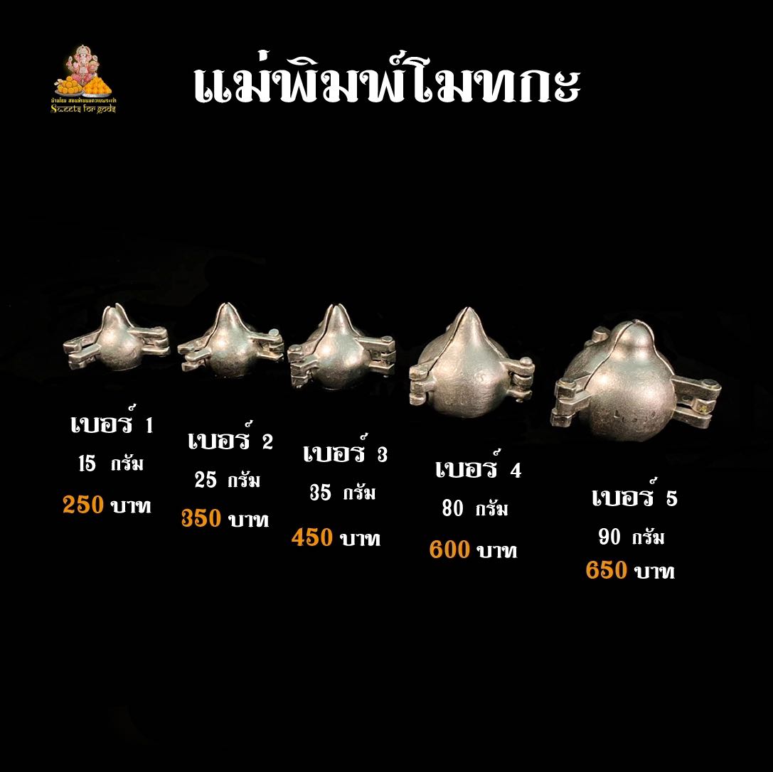 แม่พิมพ์ ทำขนมโมทกะ (แบบเหล็ก )ทรงสวย วัสดุดีเยี่ยม นำเข้าจากอินเดีย