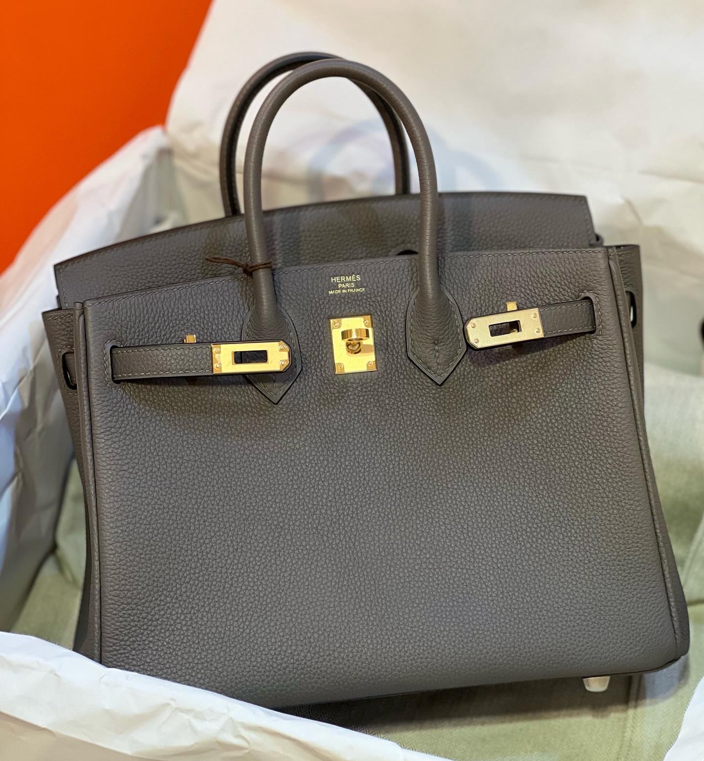 HERMES birkin 25 etain 🇮🇹FULL-HAND💯VIP‼️ ✅สินค้าพร้อมส่ง✅