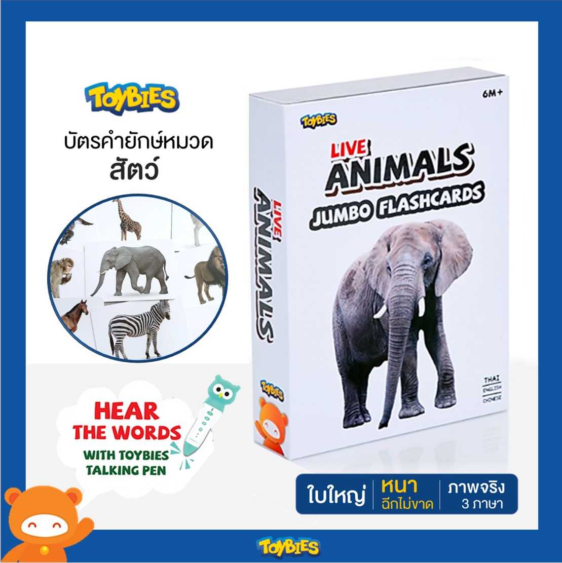 Toybies บัตรคำยักษ์ Animals