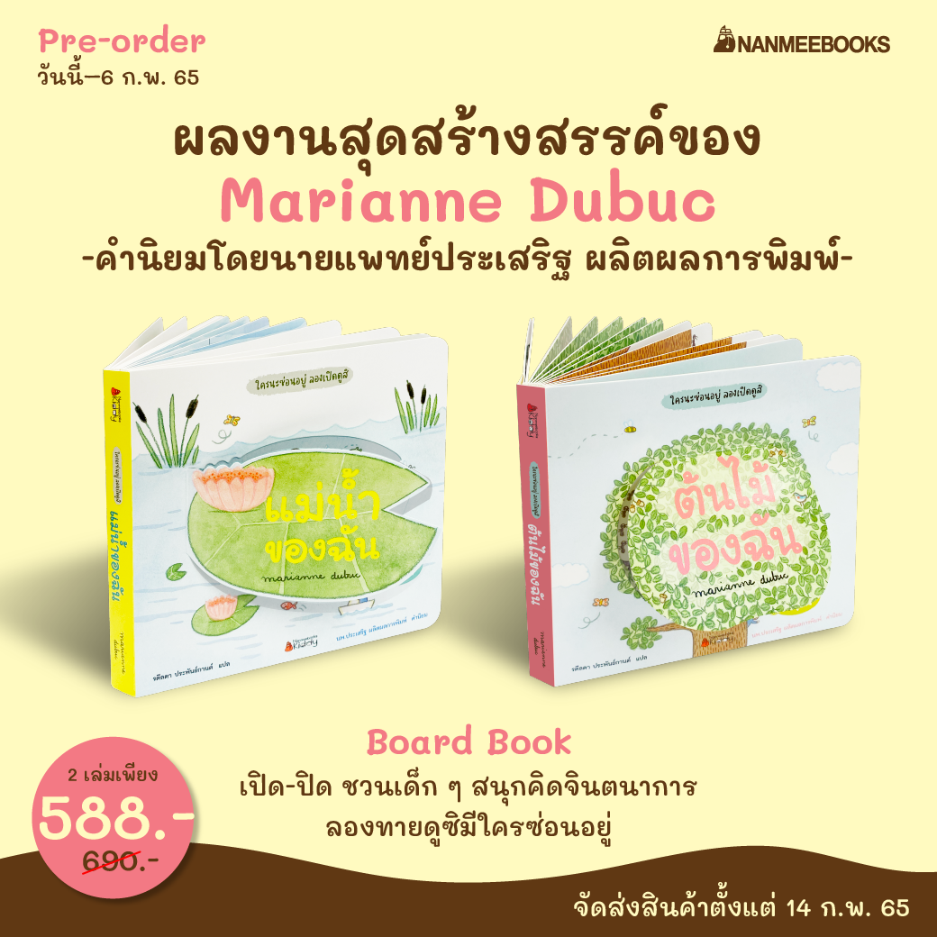 NMB ชุด ใครนะซ่อนอยู่ ลองเปิดดูสิ Board Books หนังสือฉีกไม่ขาด