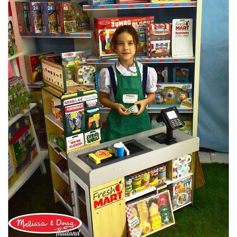 Melissa & Doug Fresh Mart Grocery Store มินิมาร์ทจำลอง ‼️แถมฟรี‼️อุปกรณ์ 70 ชิ้น (มูลค่า 1695 บาท)