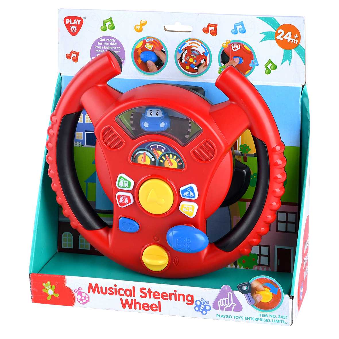 Playgo ของเล่นพัฒนาการ พวงมาลัยขับรถเสียงดนตรี(PG-2452)