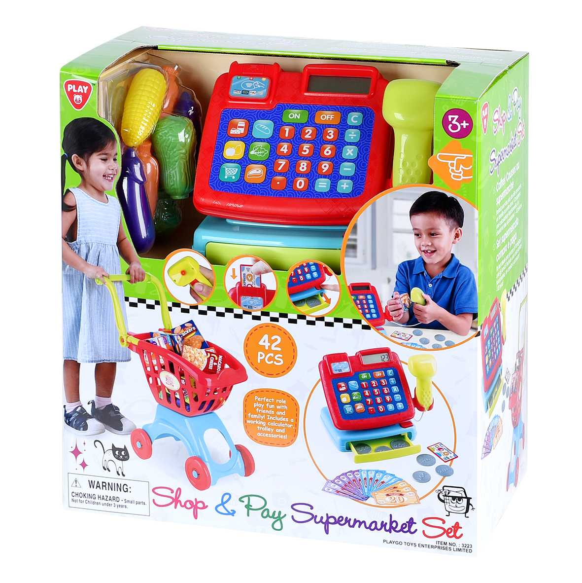 Playgo ของเล่นพัฒนาการ ชุดเซ็ตซุปเปอร์มาร์เก็ต(PG-3223)