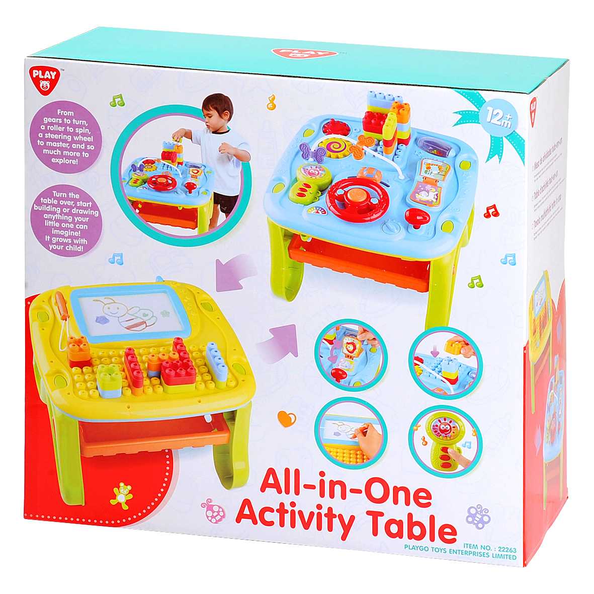 Playgo ของเล่นพัฒนาการ โต๊ะกิจกรรม ALL-IN-ONE(PG-22263)