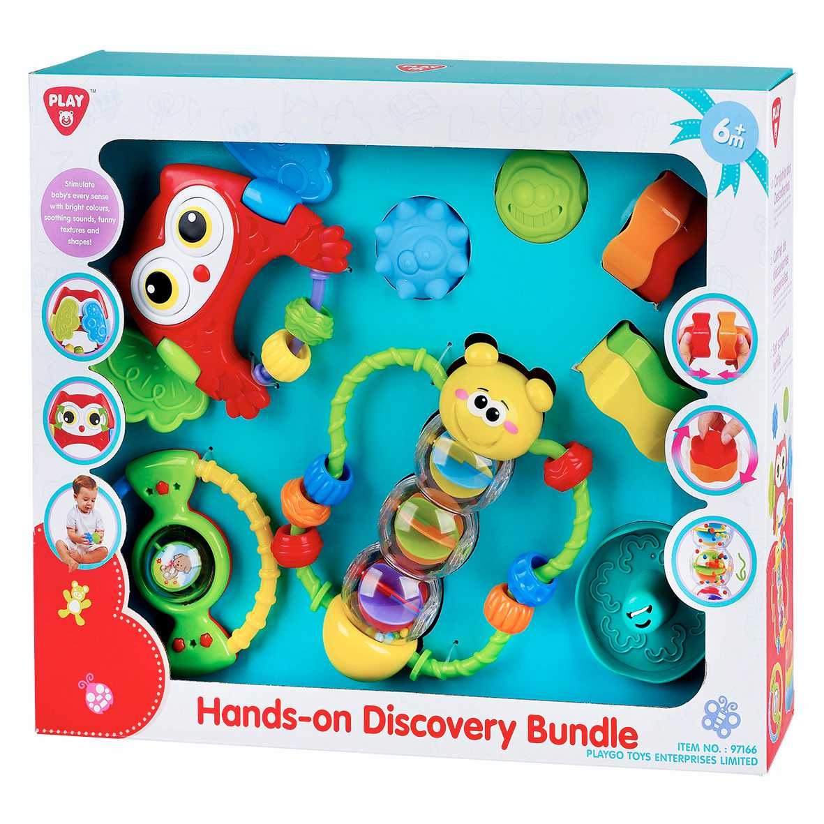 Playgo ของเล่นพัฒนาการ ชุดเซ็ตเขย่ามือ(PG-97166)