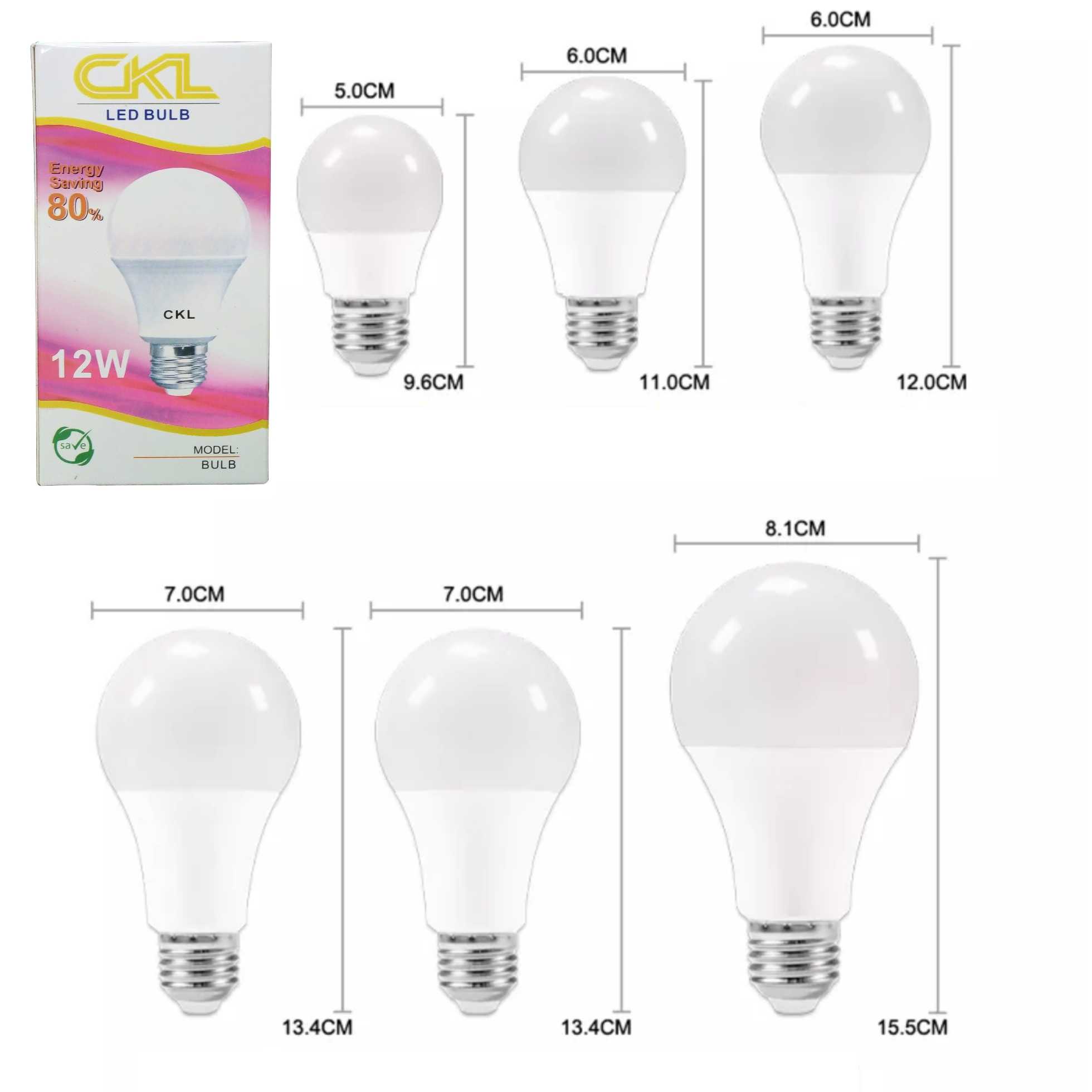 ขายส่ง หลอดไฟ CKL LED 12W / 18W หลอดLED หลอดไฟled ไฟปิงปอง ขั้วเกลียว E27 สว่างมาก