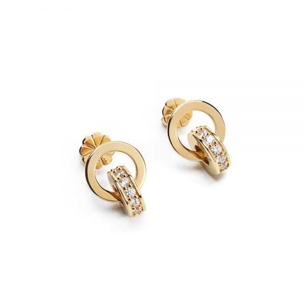Jewellista ต่างหู Kylie เงินแท้ ประดับพลอย Zirconia
