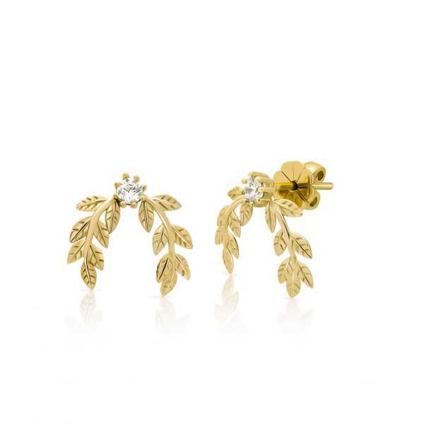 Jewellista ต่างหู Lavian เงินแท้ ประดับพลอย Zirconia