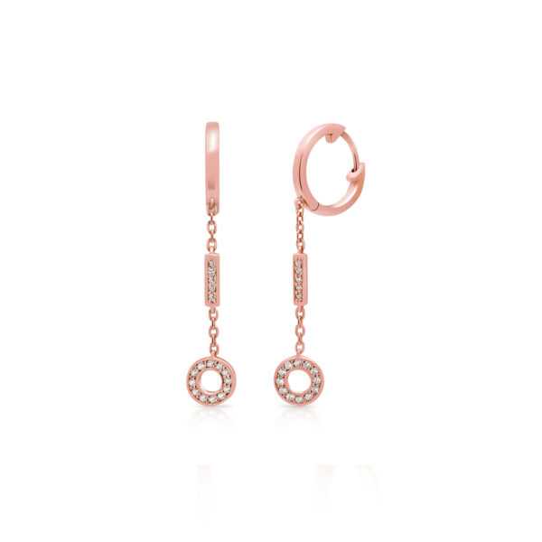 Jewellista ต่างหู Balenna เงินแท้ ประดับพลอย Zirconia