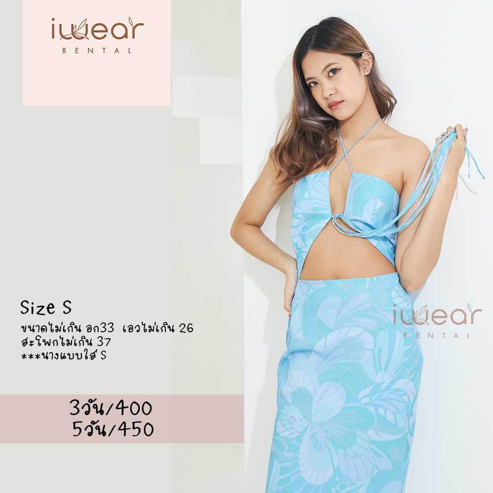 MERYL DRESS  สีฟ้า Size S / Fabriqueco
