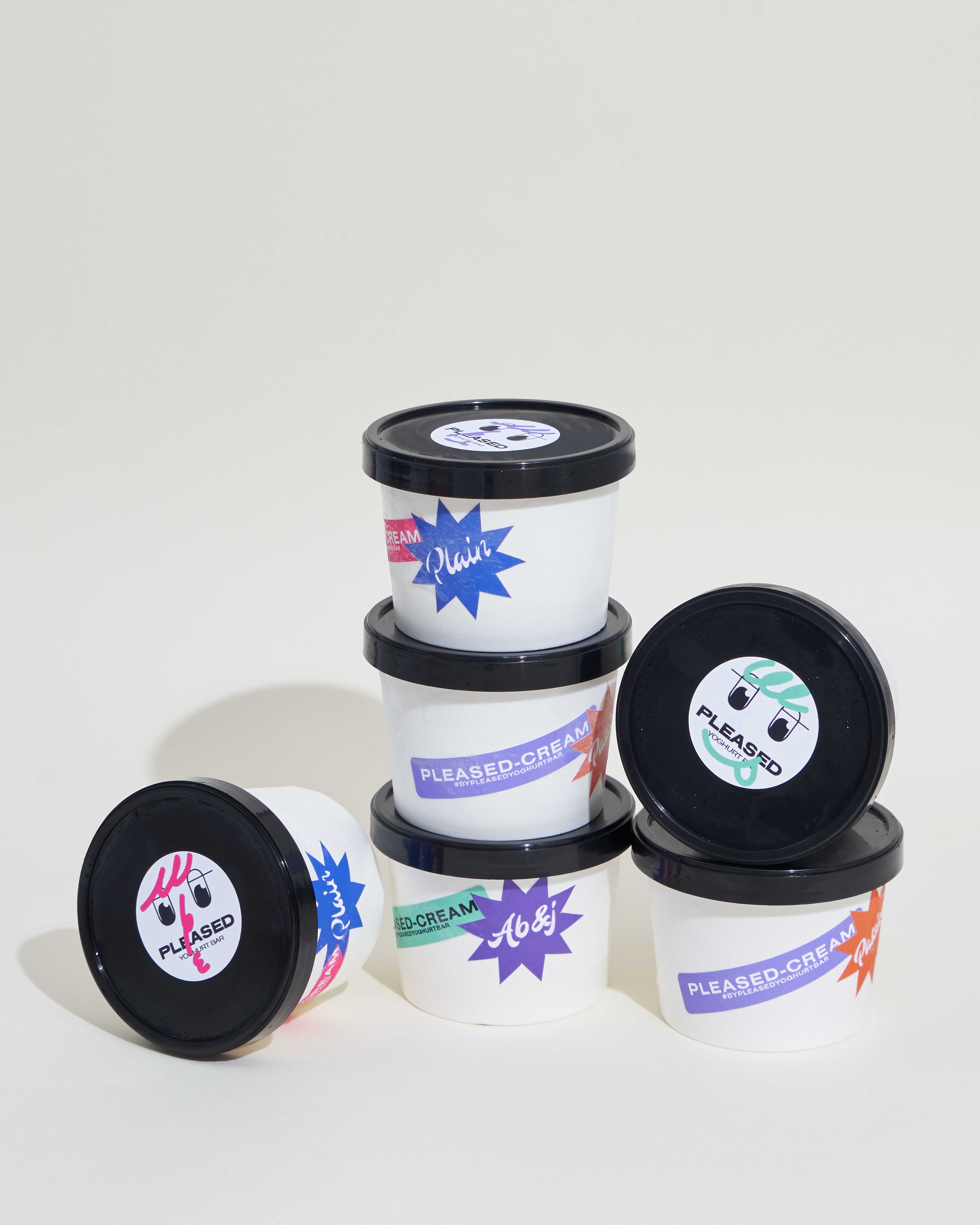 Baking Blueberry Cheese pie Froyo (Minicup)