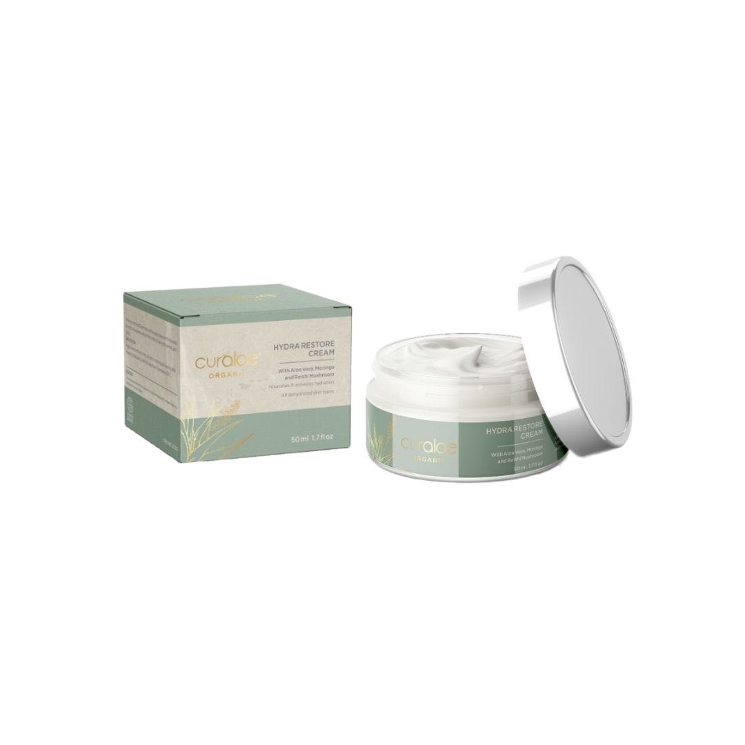 Hydra Restore Cream Organic / ครีมบำรุงผิวหน้าออร์แกนิค สำหรับผิวที่ขาดความชุ่มชื้น 50 มล.