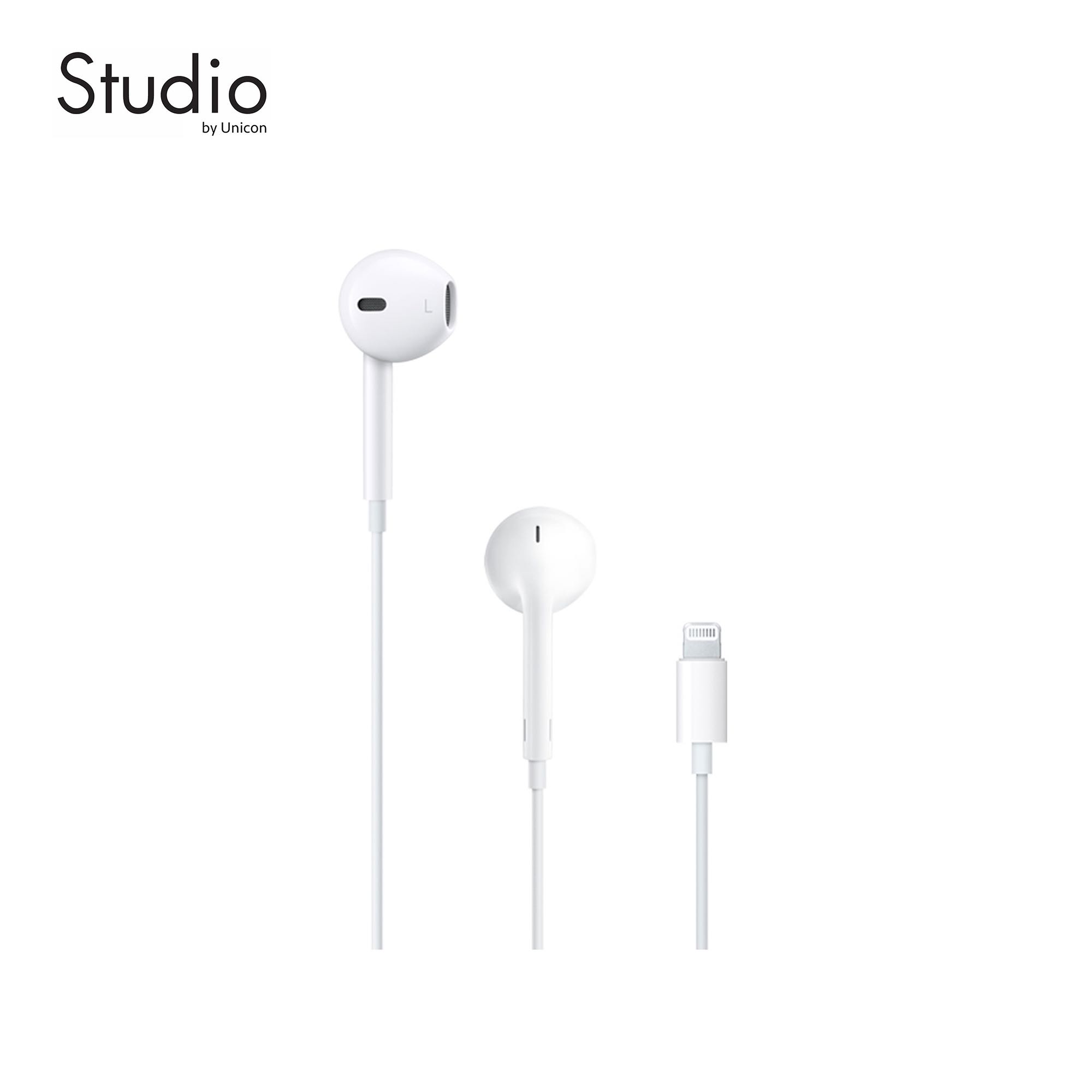 [ แท้ ] หูฟัง lightning EarPods with Lightning Connector สำหรับ ไอโฟน 7 8 X 11 12 13 ทุกรุ่น แท้
