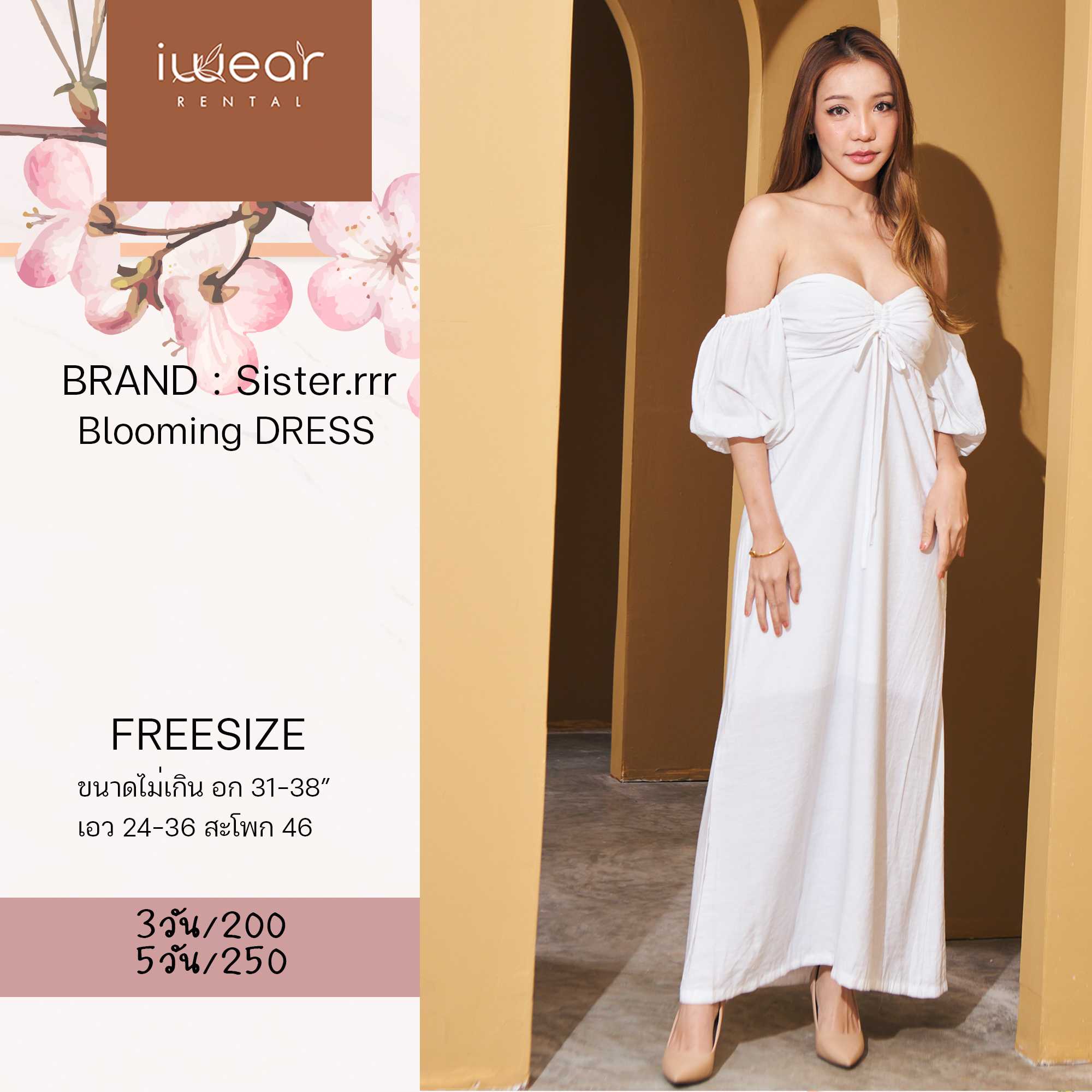 Mila Dress สีขาว / Freesize Sisterrrr