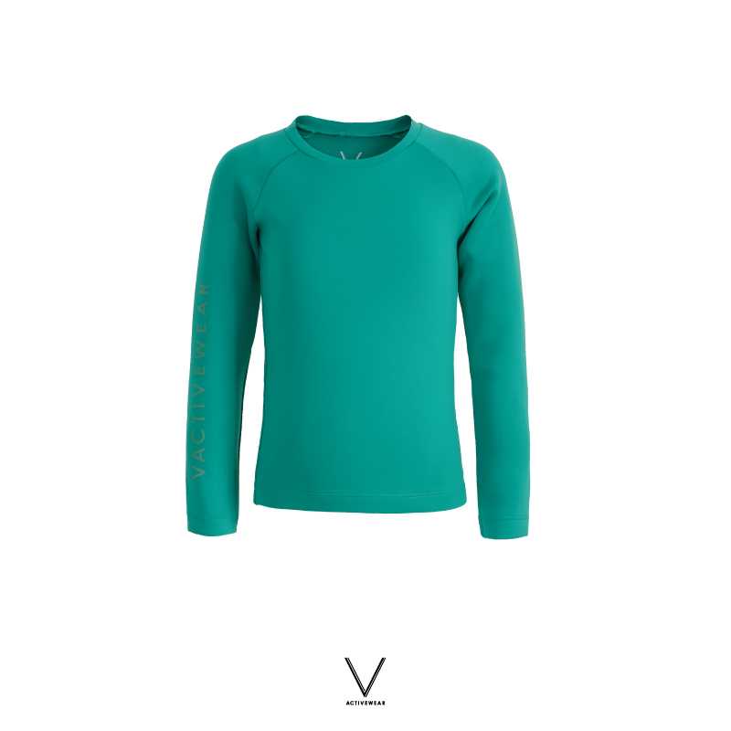 KIDS RASH GUARD GREEN UPF 50+ ( AGE 3 - 10 )